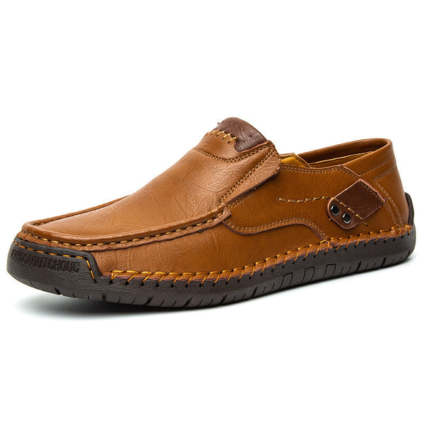 Mitchell Shoes Men's Leather Causal Slip-On Loafers