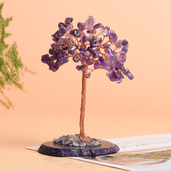 Natural Agate Crystal  Fortune Tree